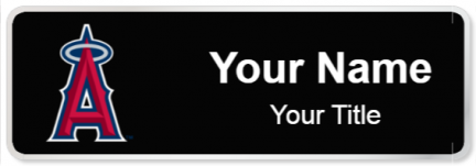 Custom name badges for Los Angeles Angels