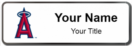Custom name badges for Los Angeles Angels