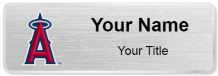 Custom name badges for Los Angeles Angels