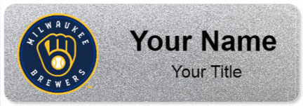 Custom name badges for Milwaukee Brewers