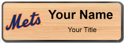 Custom name badges for New York Mets