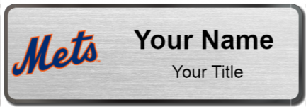 Custom name badges for New York Mets