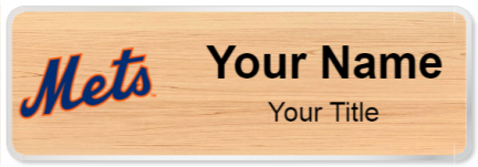 Custom name badges for New York Mets