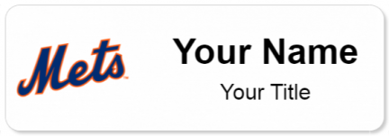 Custom name badges for New York Mets