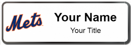 Custom name badges for New York Mets