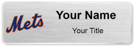 Custom name badges for New York Mets