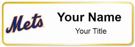 Custom name badges for New York Mets