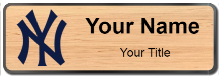 Custom name badges for New York Yankees