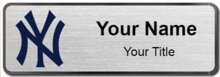 Custom name badges for New York Yankees