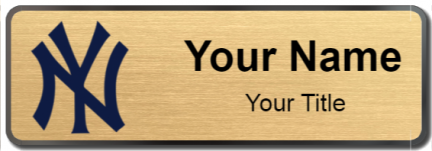 Custom name badges for New York Yankees