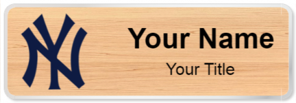 Custom name badges for New York Yankees