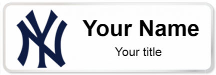 Custom name badges for New York Yankees