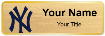 Custom name badges for New York Yankees