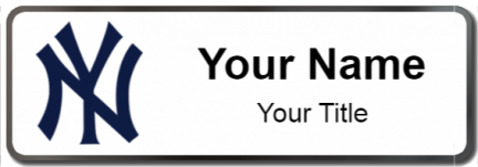 Custom name badges for New York Yankees