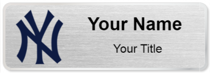 Custom name badges for New York Yankees