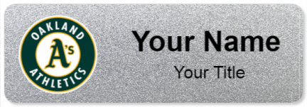 Custom name badges for Oakland Athletics