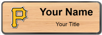 Custom name badges for Pittsburgh Pirates
