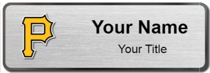 Custom name badges for Pittsburgh Pirates