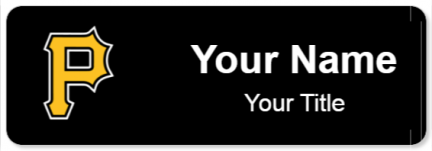 Custom name badges for Pittsburgh Pirates