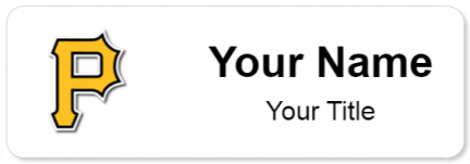 Custom name badges for Pittsburgh Pirates