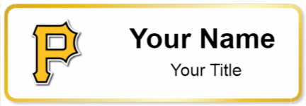 Custom name badges for Pittsburgh Pirates
