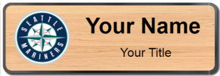 Custom name badges for Seattle Mariners