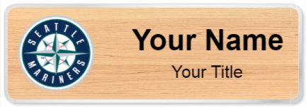 Custom name badges for Seattle Mariners