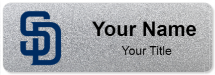 Custom name badges for San Diego Padres