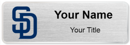 Custom name badges for San Diego Padres