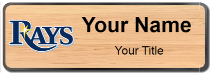 Custom name badges for Tampa Bay Rays
