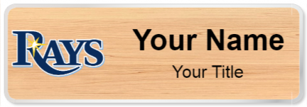 Custom name badges for Tampa Bay Rays