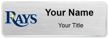 Custom name badges for Tampa Bay Rays