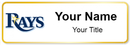 Custom name badges for Tampa Bay Rays