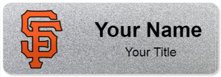 Custom name badges for San Francisco Giants