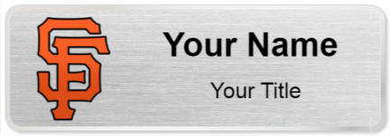 Custom name badges for San Francisco Giants