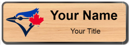 Custom name badges for Toronto Blue Jays