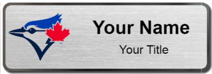 Custom name badges for Toronto Blue Jays