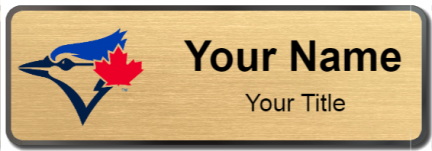 Custom name badges for Toronto Blue Jays