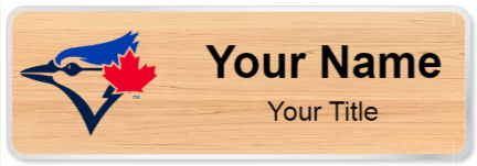 Custom name badges for Toronto Blue Jays