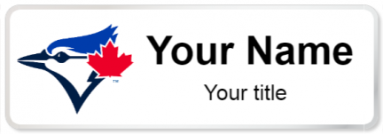 Custom name badges for Toronto Blue Jays
