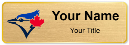 Custom name badges for Toronto Blue Jays