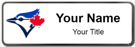 Custom name badges for Toronto Blue Jays