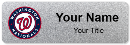 Custom name badges for Washington Nationals