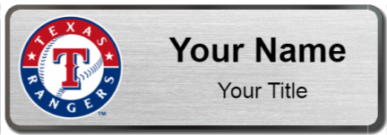Custom name badges for Texas Rangers