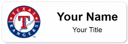 Custom name badges for Texas Rangers