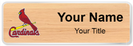 Custom name badges for St Louis Cardinals