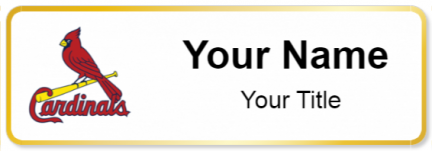 Custom name badges for St Louis Cardinals