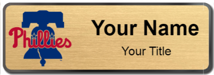 Custom name badges for Philadelphia Phillies
