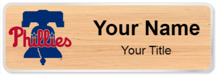 Custom name badges for Philadelphia Phillies