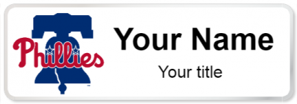 Custom name badges for Philadelphia Phillies